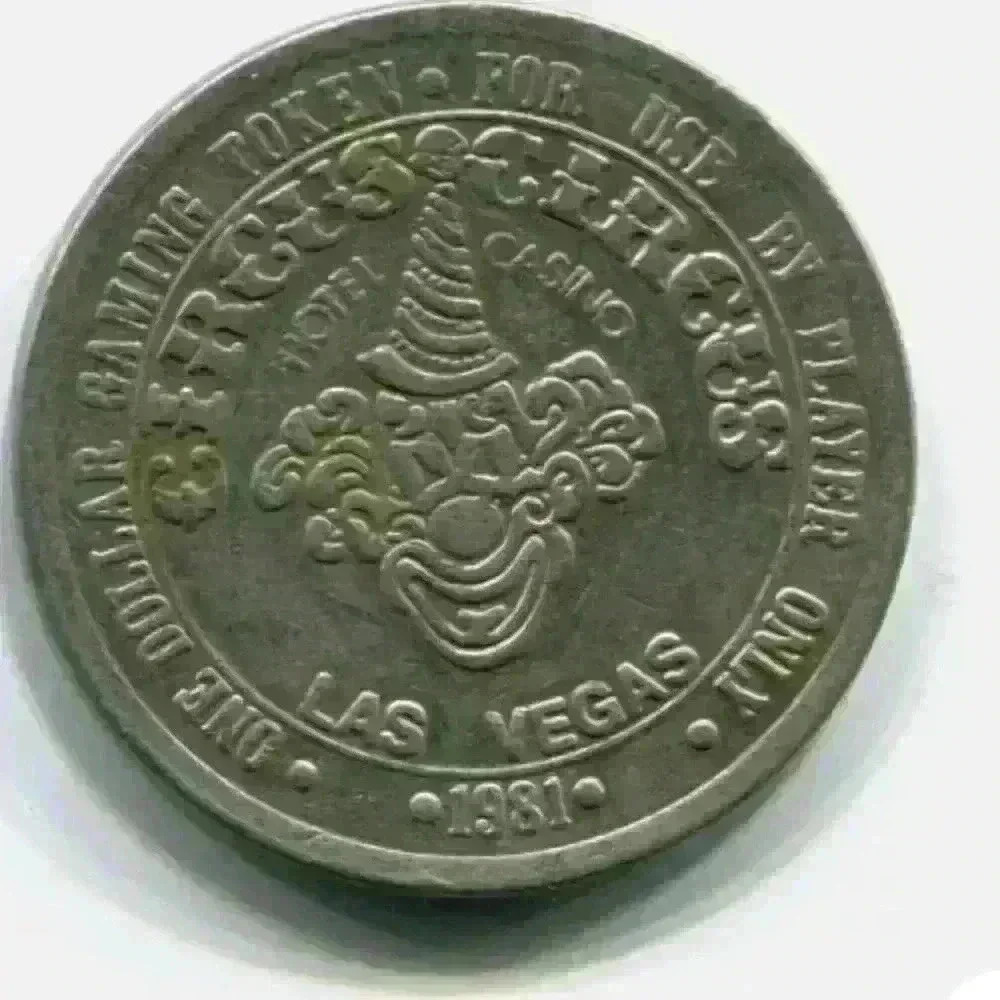 1981 One Dollar Las Vegas Circus Circus Gaming Token